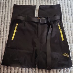 Singbring Men's Outdoor Fleece Lined Windproof Waterproof Hiking Snow Ski Pants